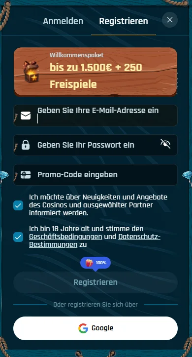 Ringospin Casino Registrierung